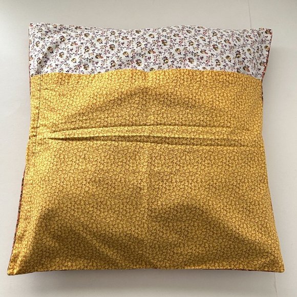 Lot of 3 Handmade Patchwork Quilt Morning Glory Throw Pillow Cover Couch Home - Picture 3 of 15